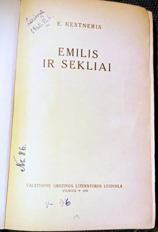 Emilis ir sekliai - Ėrichas Kestneris, knyga 3
