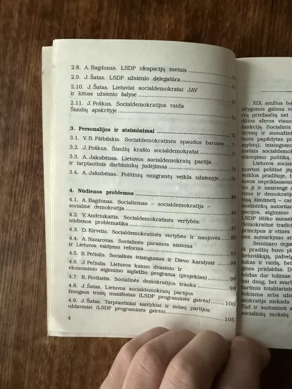 Socialinė demokratija Lietuvoje - Vilniaus universitetas, knyga 5