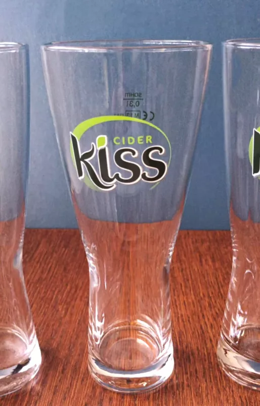 Taurės sidrui, 300ml, 3vnt. Kiss. - , namai ir interjeras 3