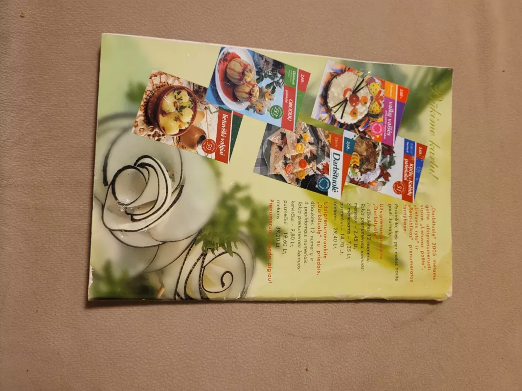 patiekalų ir stalo puošimas 2004 darbštuolė spacialus leidinys - Autorių Kolektyvas, knyga 4