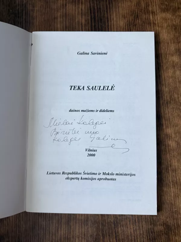 Teka saulelė - Galina Savinienė, knyga 3