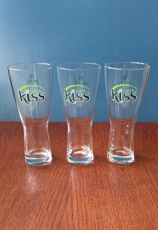 Taurės sidrui, 300ml, 3vnt. Kiss. - , namai ir interjeras 2