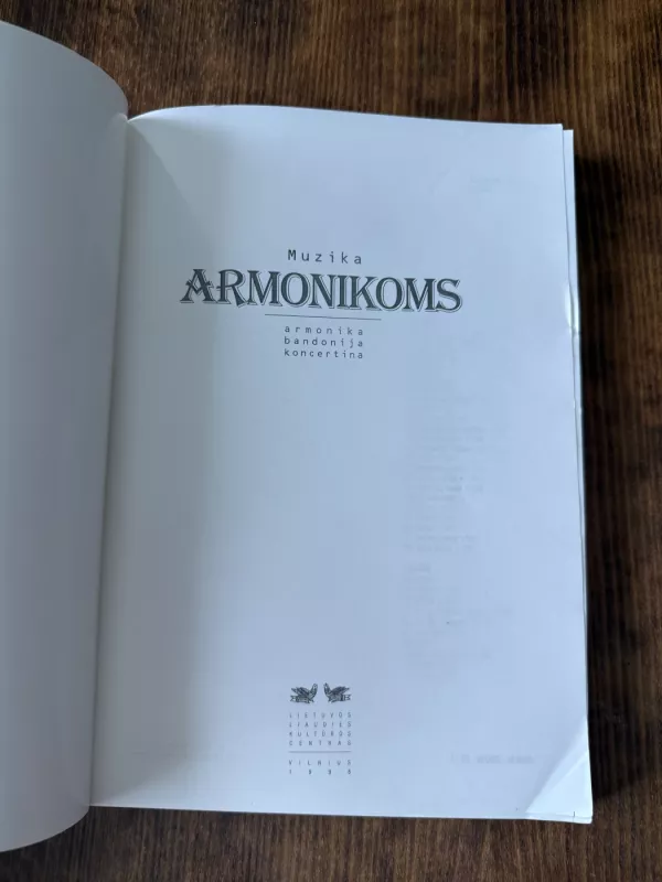 Muzika armonikoms armonika bandonija koncertina - Albertas Baika, knyga 3