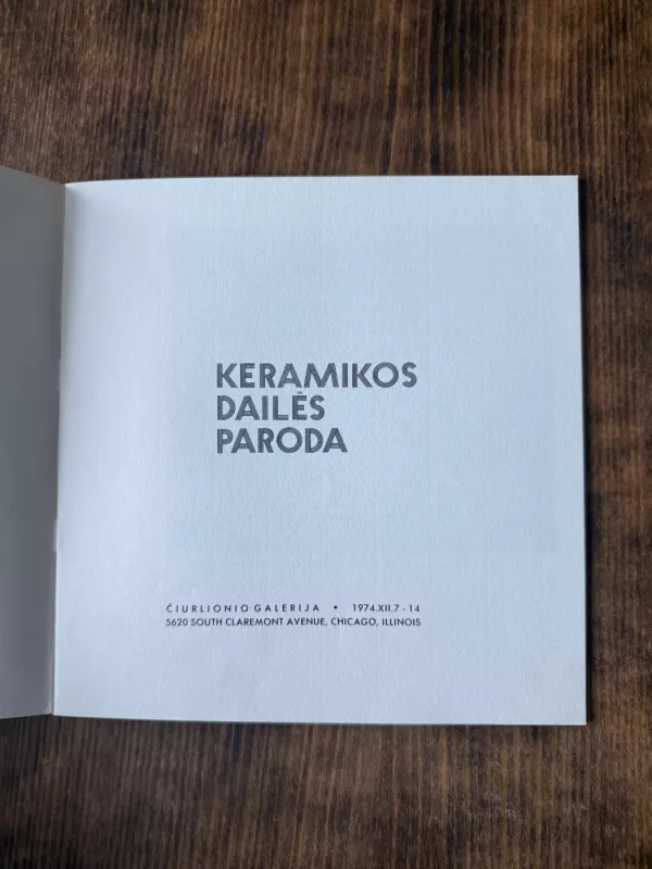 Keramikos dailės paroda - Eleonora Marčiulionienė, knyga 3