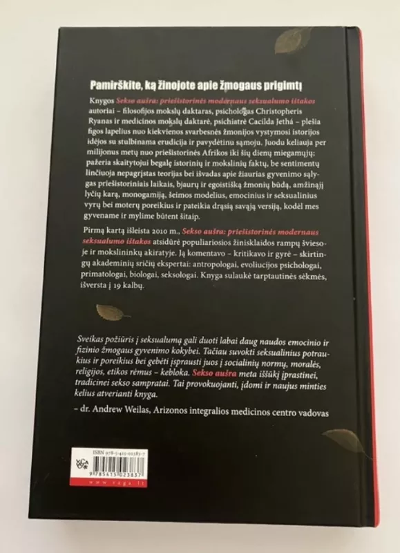 Sekso aušra. Priešistorinės modernaus seksualumo ištakos - Ryan Christopher, Jetha Cacilda, knyga 3