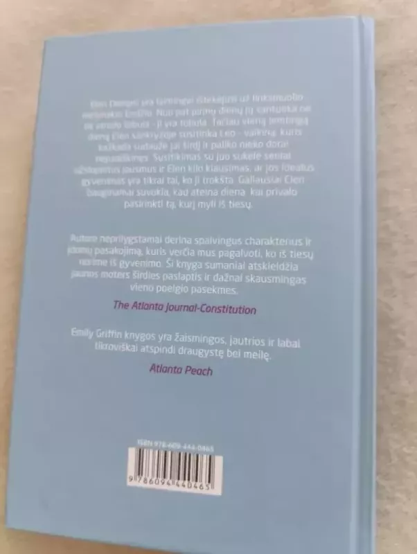 Mylėti tą, kuris šalia - Emily Griffin, knyga 2