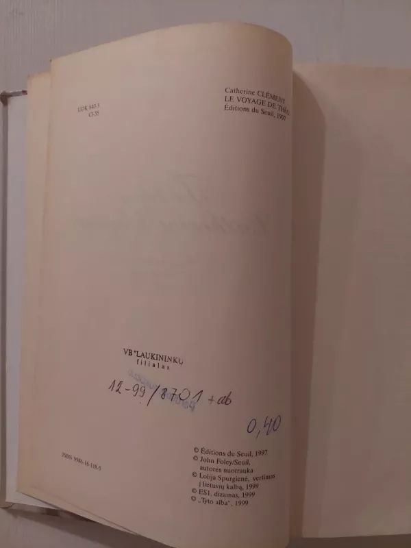 Teo kelionė - Catherine Clement, knyga 4