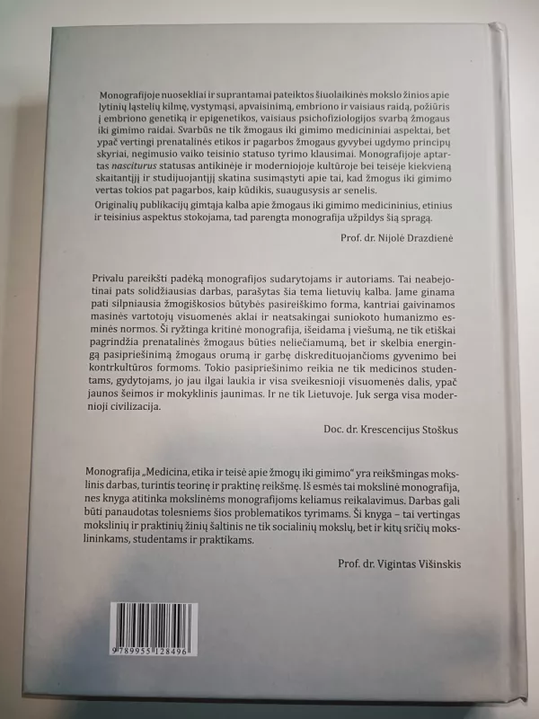 Medicina, etika ir teisė apie žmogų iki gimimo - Autorių Kolektyvas, knyga 3