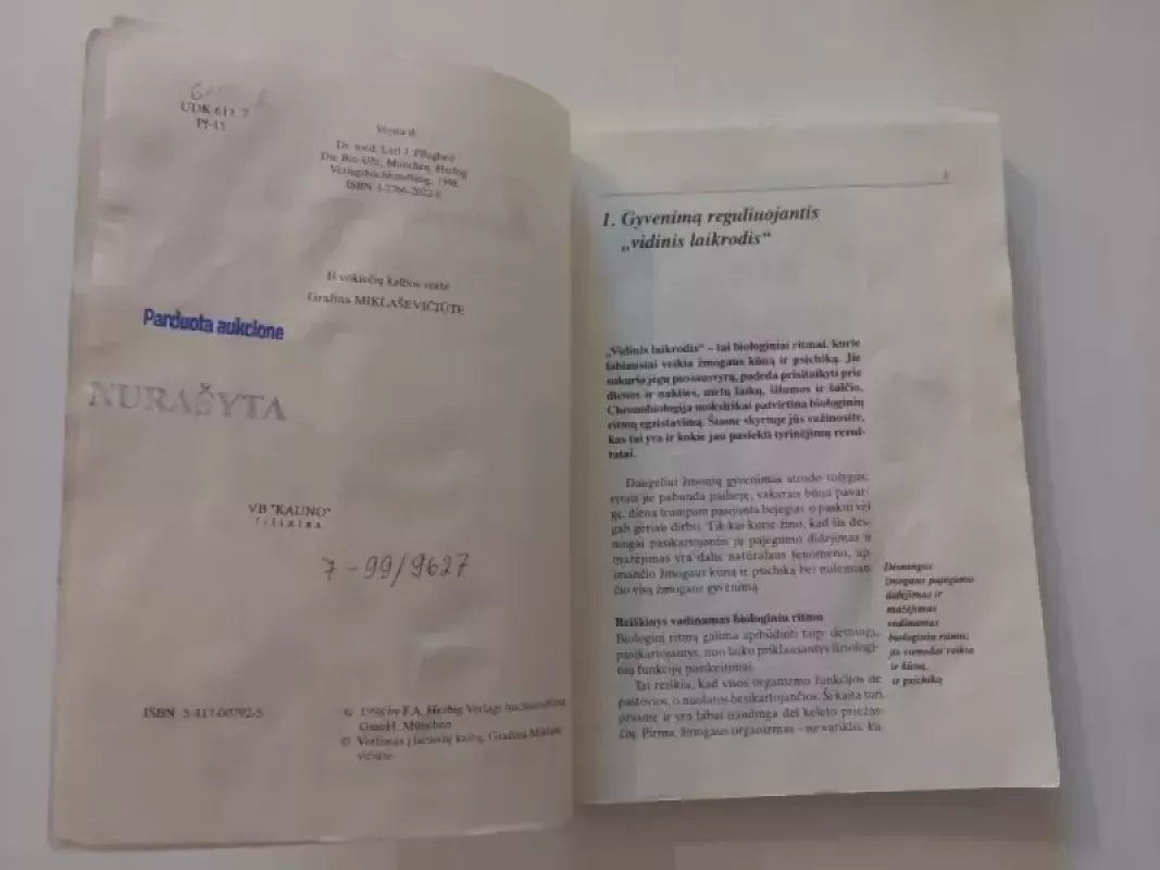 Biologinis laikrodis. Gyvenimas pagal gamtos ritmus - Karl J. Pflugbeil, knyga 4