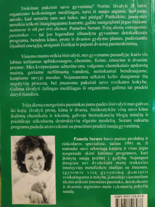 3 dienų energetinis pasninkas - Pamela Serure, knyga 3