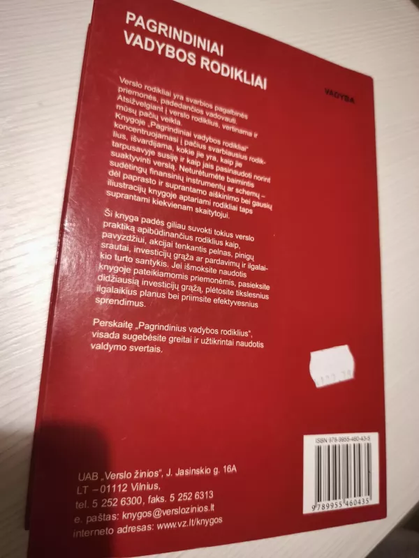 Pagrindiniai vadybos rodikliai - Carian Walch, knyga 3