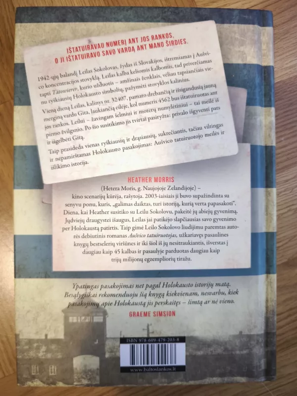 Aušvico tatuiruotojas - Heather Morris, knyga 3