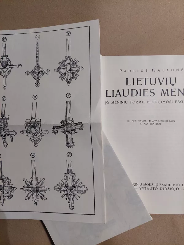 Lietuvių liaudies menas ir jo meninių formų plėtojimosi pagrindai. - Paulius Galaunė, knyga 4