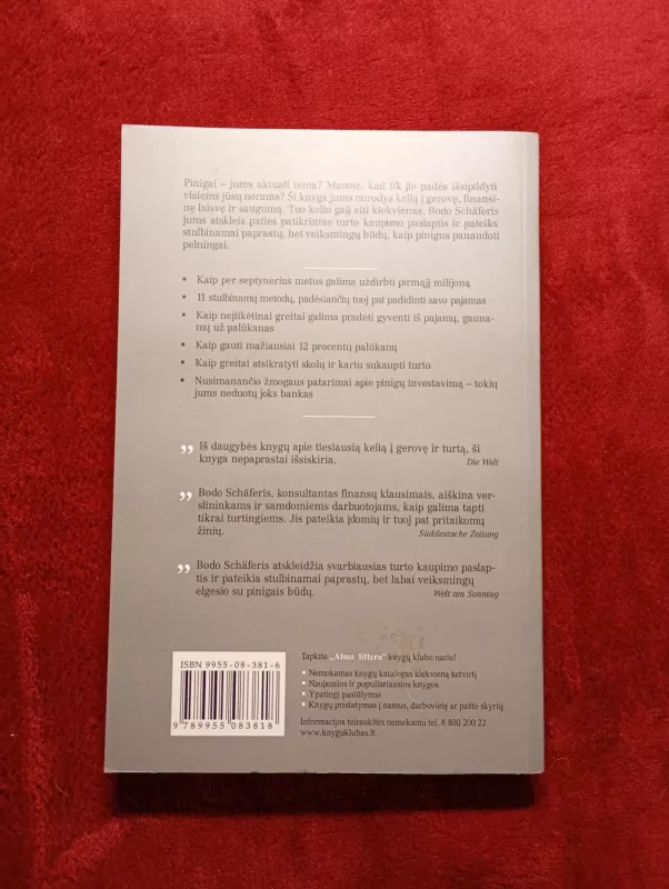 Kelias į finansinę laisvę - Bodo Schäfer, knyga 3