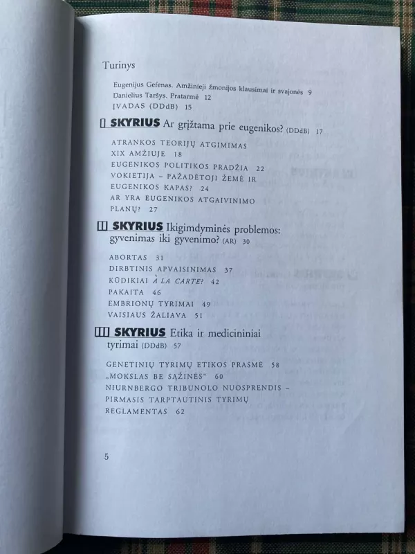 Bioetika Europoje - Artur Rogers, Denis Durand de Bousingen, knyga 5