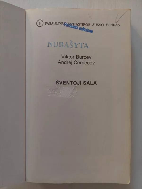 Šventoji sala (372) - Viktor Burcev, knyga 3