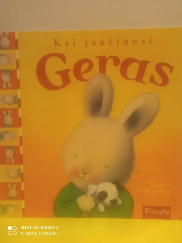 Kai jaučiuosi geras, laimingas, vienišas, liūdnas, kai jaučiu pavydą. - Trace Moroney, knyga 2
