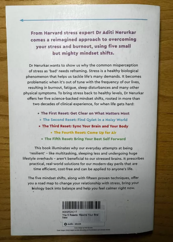 The 5 Resets - Dr. Aditi Nerurkar, knyga 3
