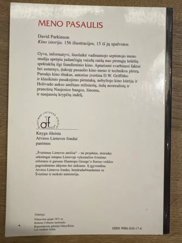 Kino istorija - David Parkinson, knyga 3