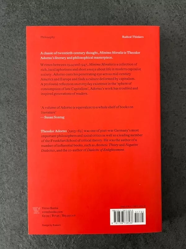 Minima Moralia: Reflections from Damaged Life - Theodor Adorno, knyga 4