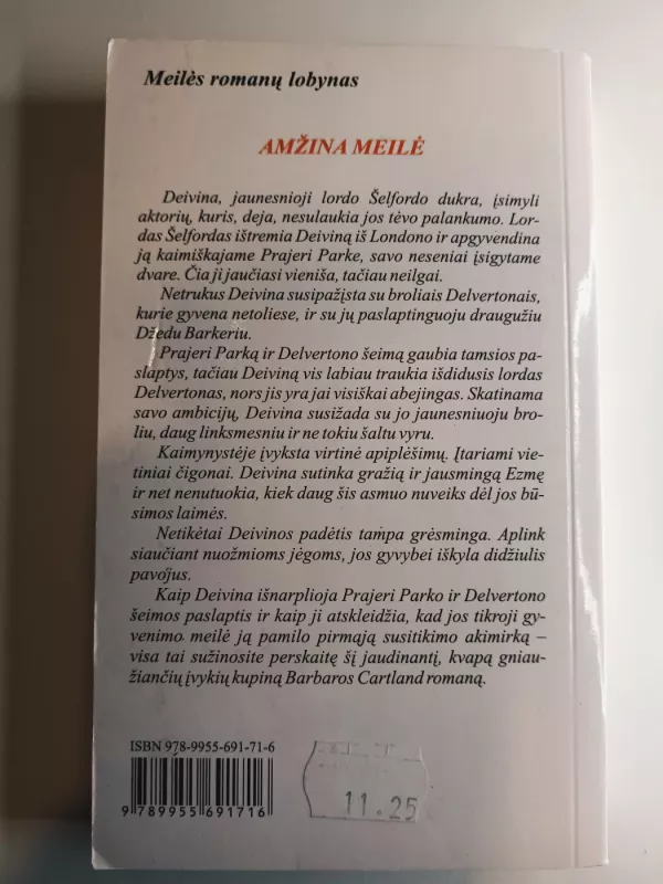 Amžina meilė - Barbara Cartland, knyga 3