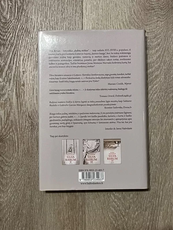 Silva Rerum I - Sabaliauskaitė Kristina, knyga 3