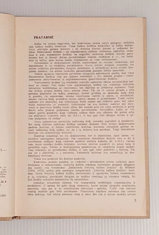 Sisteminis lietuvių kalbos žodynas - Jonas Paulauskas, knyga 6