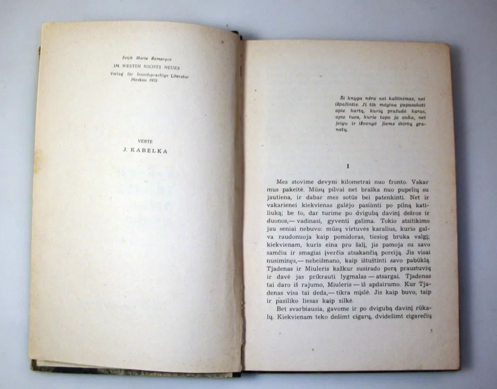 Vakarų fronte nieko naujo - Erichas Marija Remarkas, knyga 5