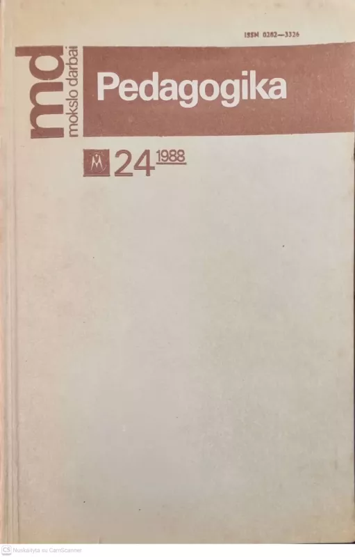 Pedagogika. Mokslo darbai Nr. 24 1988 - Autorių kolektyvas, knyga 2