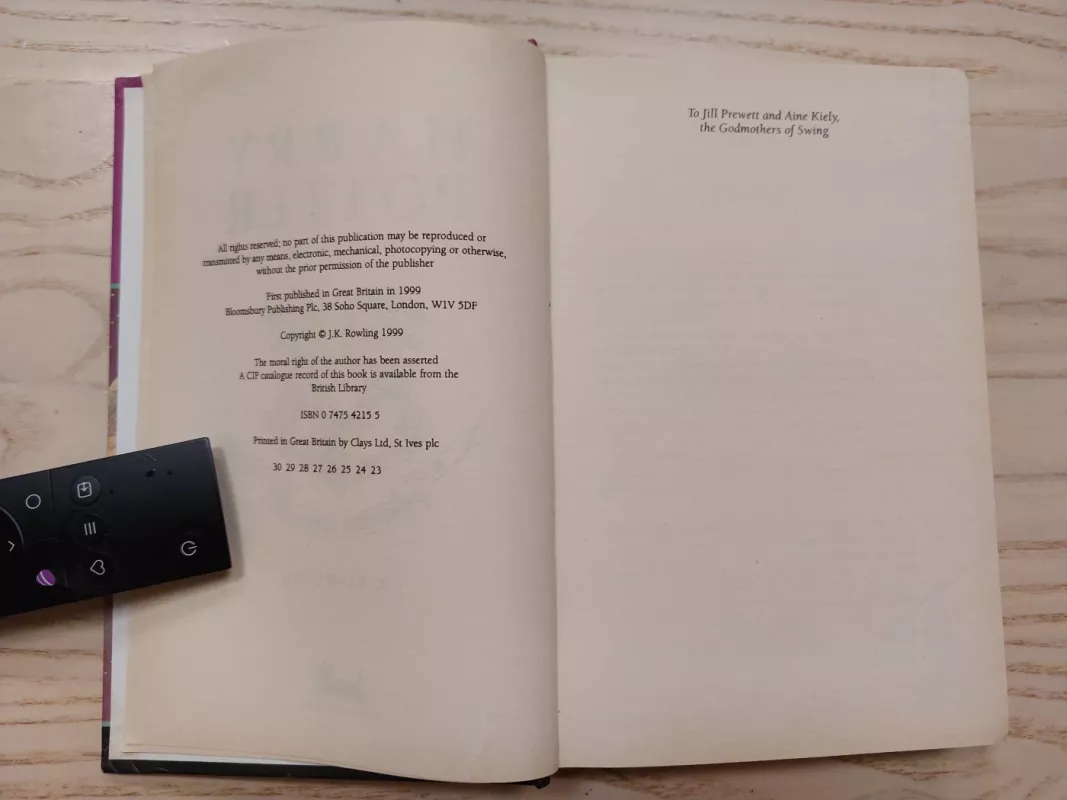 Harry Potter and the Prisoner of Azkaban FIRST BRITISH EDITION - Rowling J. K., knyga 3