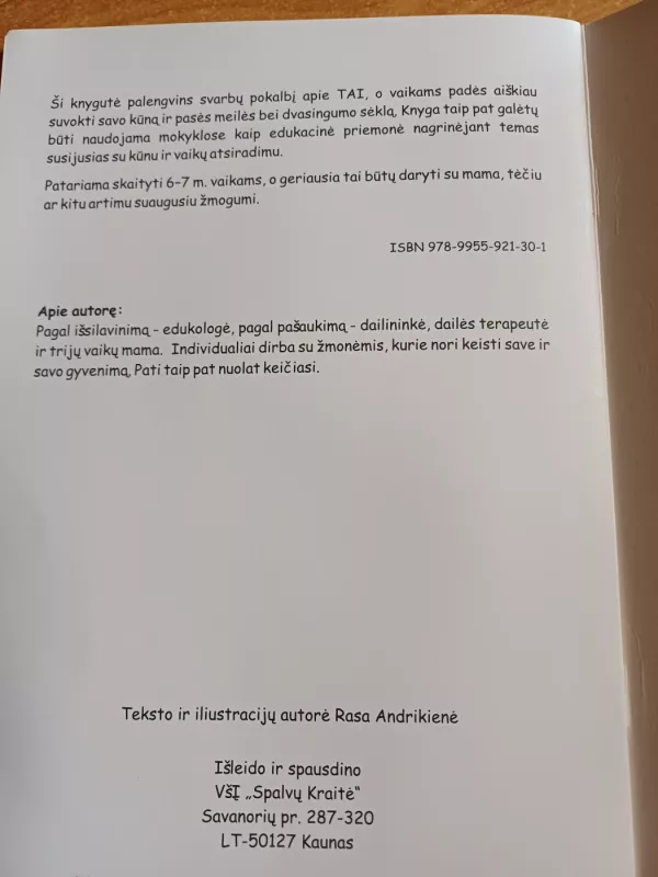 Iš kur atsiranda vaikai - Rasa Andrikienė , knyga 5
