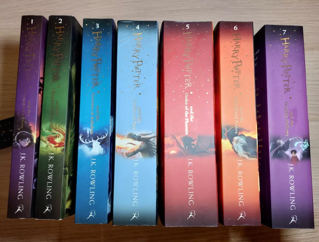 Harry Potter Collection 7 Books Bundle (Philosopher's Stone, Chamber of Secrets, Prisoner of Azkaban, Goblet of Fire, Order of the Phoenix, Half-Blood Prince, Deathly Hallows) - J.K. Rowling, knyga 3