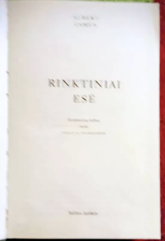 Rinktiniai esė - Albert Camus, knyga 3