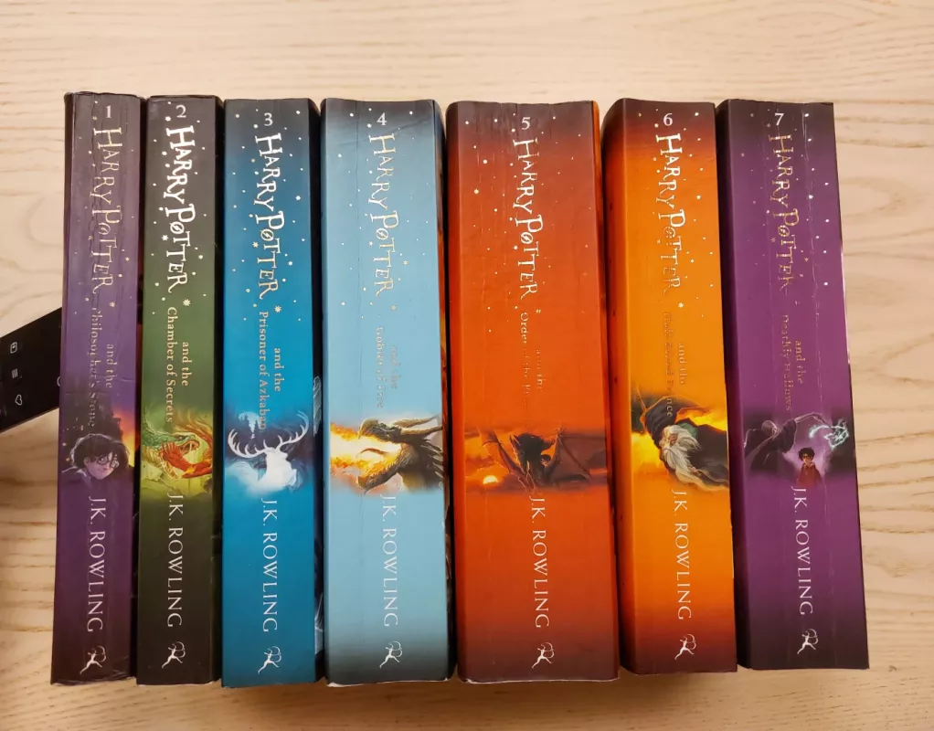 Harry Potter Collection 7 Books Bundle (Philosopher's Stone, Chamber of Secrets, Prisoner of Azkaban, Goblet of Fire, Order of the Phoenix, Half-Blood Prince, Deathly Hallows) - J.K. Rowling, knyga 3