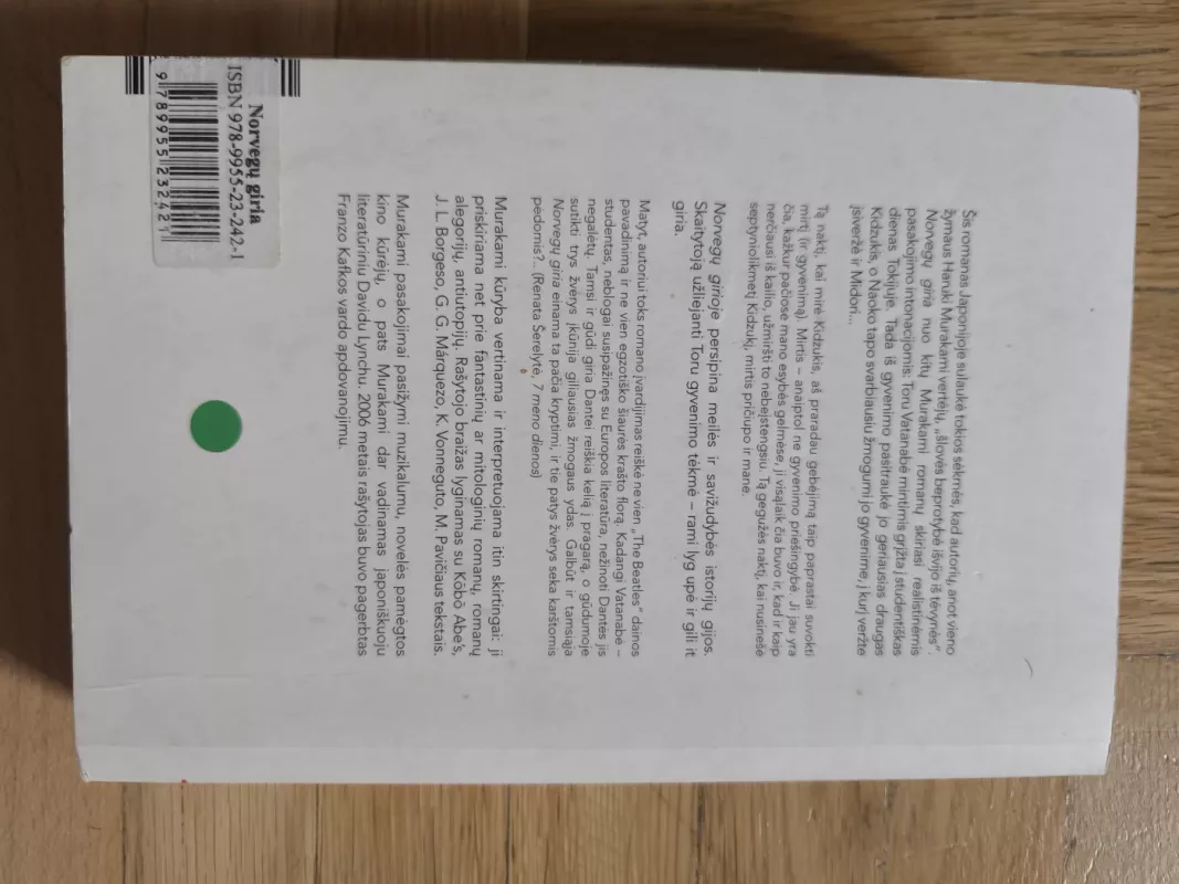 Norvegų giria - Haruki Murakami, knyga 3