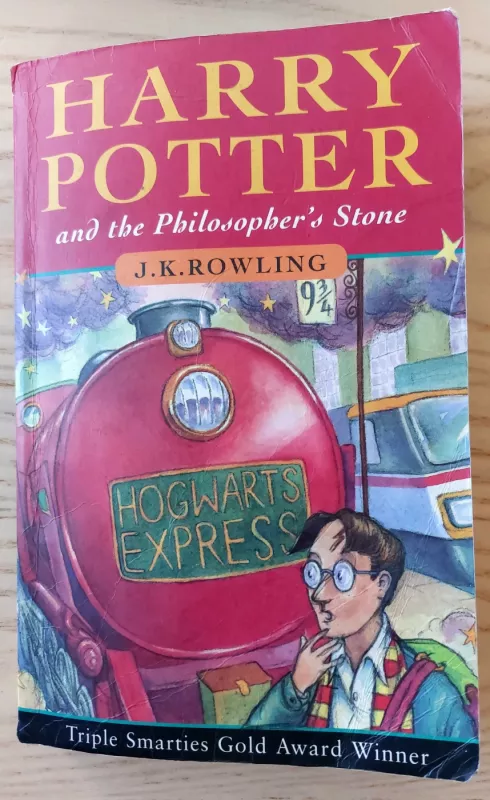 Harry Potter And The Philosopher's Stone Bloomsbury UK, First British Edition - J.K. Rowling, knyga 2
