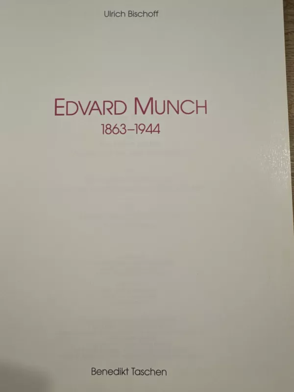 Edvard Munch - Ulrich Bishoff, knyga 4