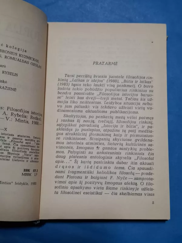 Istorija ir būtis - A. Rybelis, knyga 4
