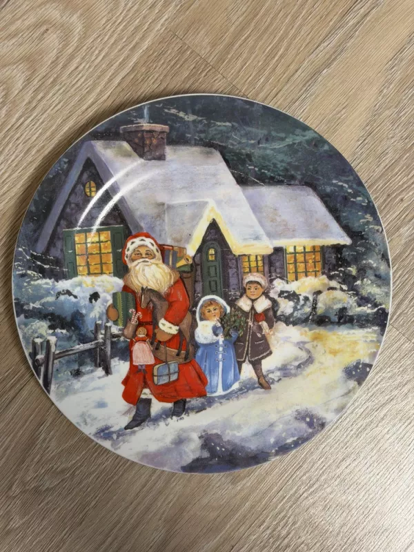 Dekoratyvinė kalėdinė lėkštė - , namai ir interjeras 2