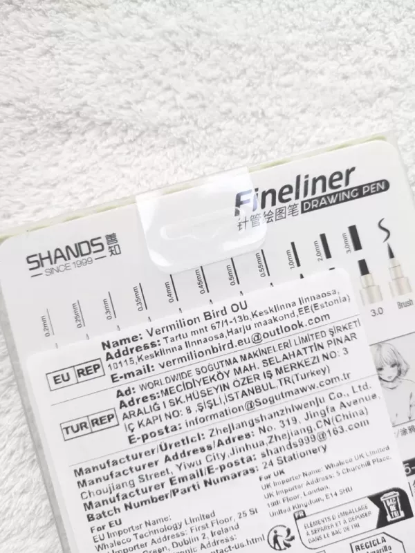 Juodų rašiklių rinkinys su 12 skirtingų antgalių - , stalo žaidimas 4