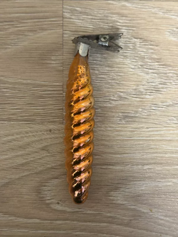 Vintažinis stiklinis eglutės žaisliukas - , namai ir interjeras 3