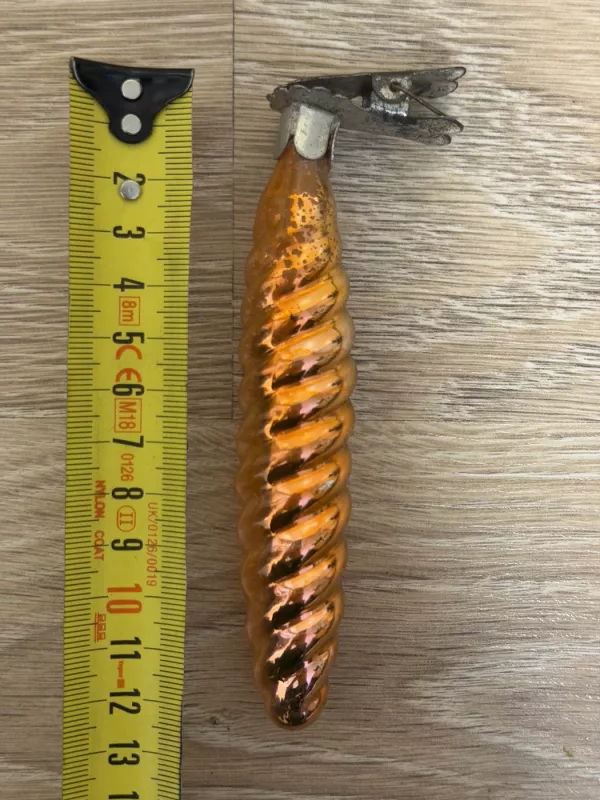 Vintažinis stiklinis eglutės žaisliukas - , namai ir interjeras 5