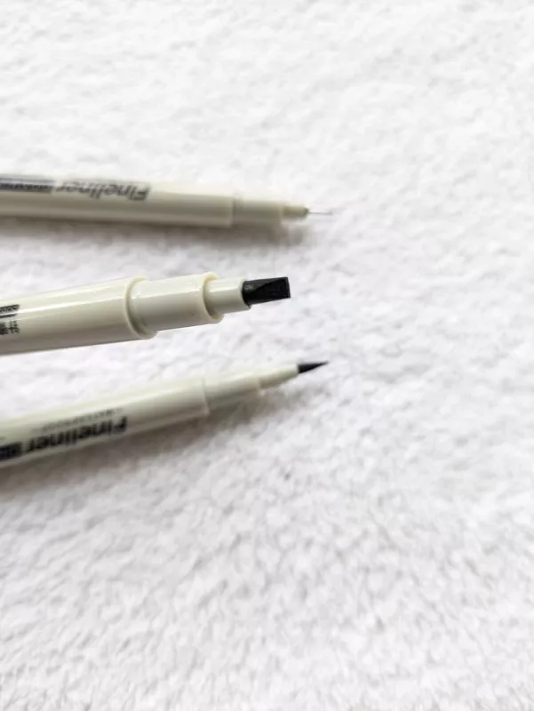 Juodų rašiklių rinkinys su 12 skirtingų antgalių - , stalo žaidimas 5