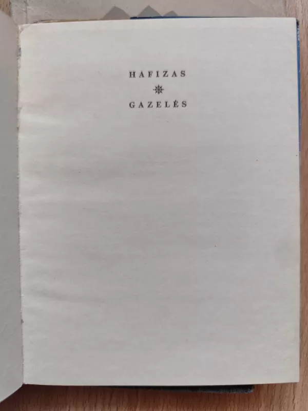 Gazelės - Šamsidinas-Muhamadas Hafizas, knyga 3