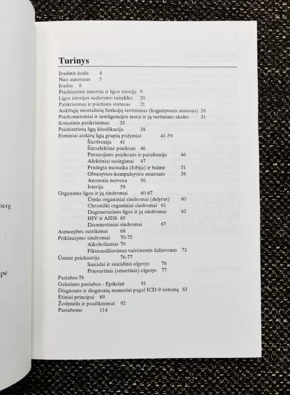 Psichiatrija. Kišeninė knyga - Lennart Wetterberg, knyga 5