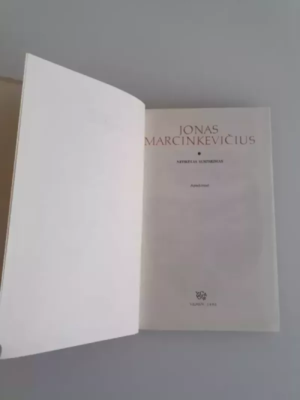 Netikėtas susitikimas - Jonas Marcinkevičius, knyga 4