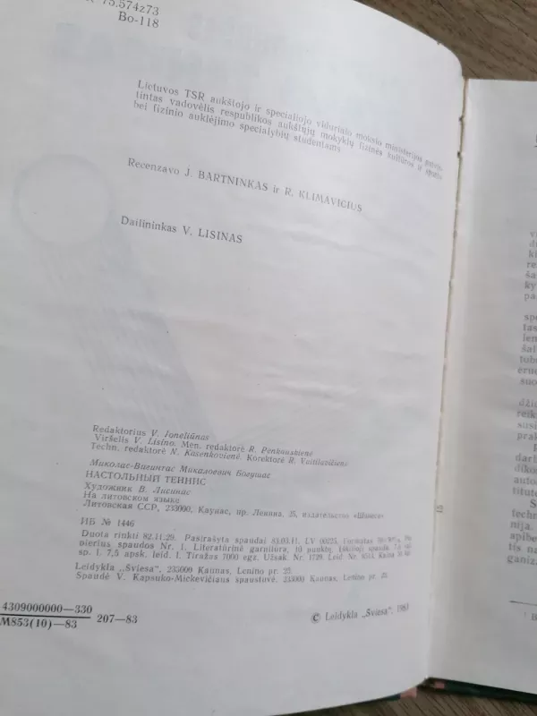 Stalo tenisas - Vygintas Bogušas, knyga 4