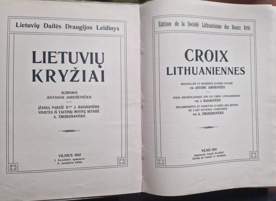 Lietuvių kryžiai Croix lithuaniennes - J.Basanavičius, knyga 2