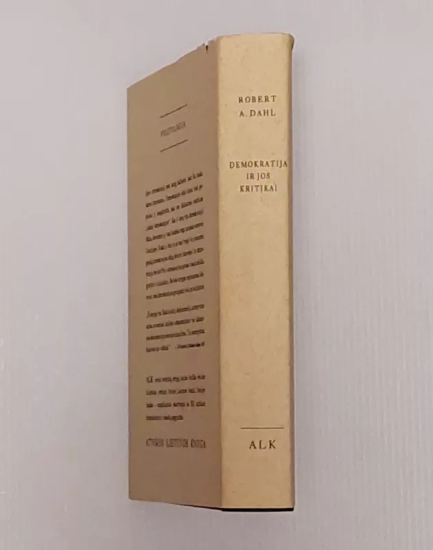 Demokratija ir jos kritikai - Robert A. Dahl, knyga 3