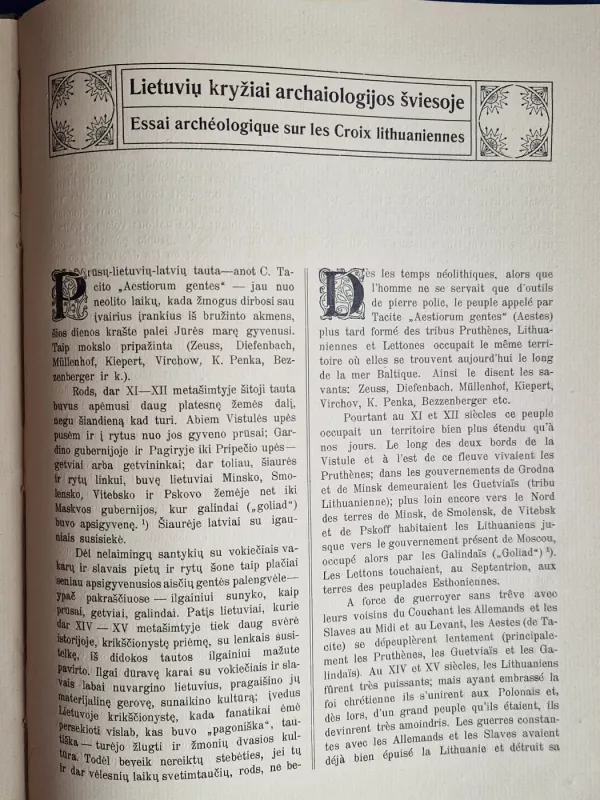 Lietuvių kryžiai Croix lithuaniennes - J.Basanavičius, knyga 3